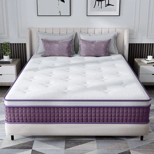 King Mattress, 10 Inch Hybrid King Mattress, King Size Mattress in a Box, Plu... - Picture 1 of 9