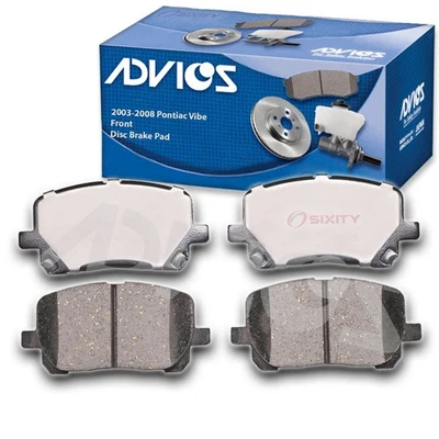 ADVICS Front Disc Brake Pad Set for 2003-2008 Pontiac Vibe  - Braking Tire mv - Image 1 of 4