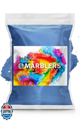 MARBLERS Blue Mica Powder Colorant [Shine Blue] 10oz (280g) | Cosmetic | Epox - Image 1 of 4