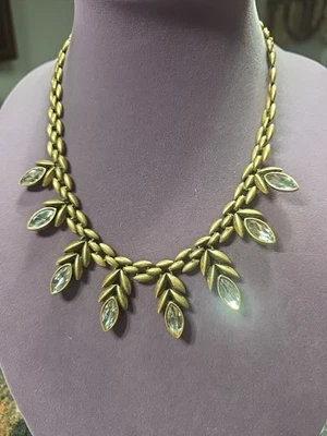 Collar STELLA & DOT Piedras Transparentes/Dorado 20.5" Foto 1 de 4