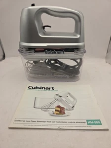 Cuisinart Power Advantage Plus 9 Speed Hand Mixer HM-90S Gray & Chrome Ss - Picture 1 of 10