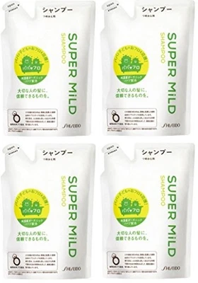 Shiseido Super Mild Champú Recarga 400ml Set de 4 Nuevo de Japón Foto 1 de 4