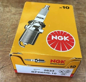 NGK BPR6HS-10 Spark Plug Box of 10 Yacht Boat Engine Marine - Picture 1 of 1