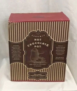 Olla de Cerámica Williams-Sonoma Hot Chocolate Blanca Mezcladora Automática Estilo Café en Caja - Imagen 1 de 6
