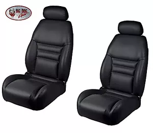 Black Front Bucket Seat Upholstery, Original Style for 1994-96 Mustang GT, Cobra - Foto 1 di 3