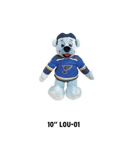 St. Louis Blues NHL Maskottchen Louie Eisbär 10" H Kuscheltier Plüschpuppe Spielzeug - Bild 1 von 1