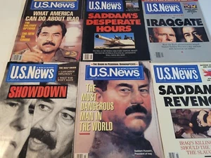 Lot of 6 Issues Of U.S. News & World Report w/ SADDAM HUSSEIN Covers (1990s) - Bild 1 von 4