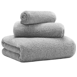 New Microfiber Bath Towel Set 3 Piece Oversize Quick Dry Lint Free Body Hand ... - Picture 1 of 6