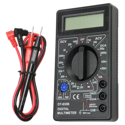 Digital Multimeter 7-Function AC DC Voltage Volt 10 Amp Resistance Ohm Meter - Image 1 of 3