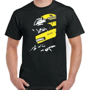 AYRTON SENNA T-SHIRT Mens F1 Formula 1 Unisex Top Brazil Legend Motorsport Car - Picture 1 of 18