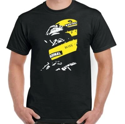 AYRTON SENNA T-SHIRT Mens F1 Formula 1 Unisex Top Brazil Legend Motorsport Car - Image 1 of 4