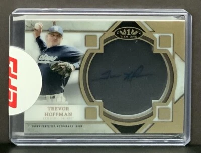 Trevor Hoffman, Auto #/10 Clear One, 2024 Topps Tier One #C1A-TH, HOF, Padres Foto 1 de 3