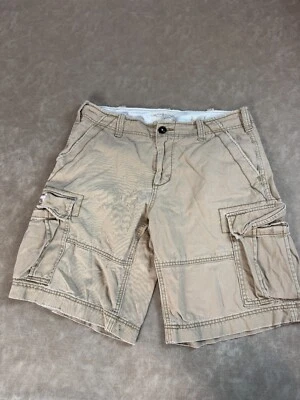 Denim & Supply Ralph Lauren Mens Mid Rise Pockets Zip Fly Beige Cargo Shorts 33 - Image 1 of 4