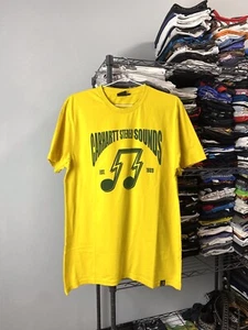 Y2K Vintage Carhartt Stereo Sounds T Shirt Yellow L Size - Picture 1 of 7