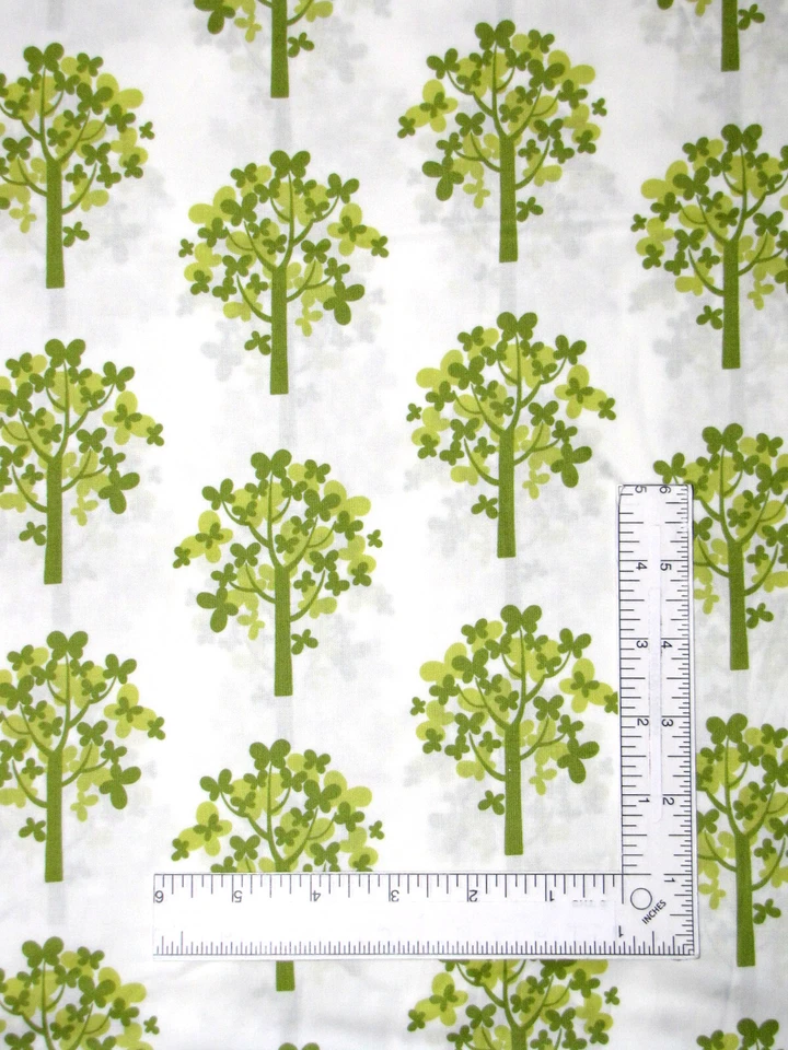Green Trees Fabric Nature Tree Just Wing It by MoMo Cotton MODA By The Yard - Image 1 of 1