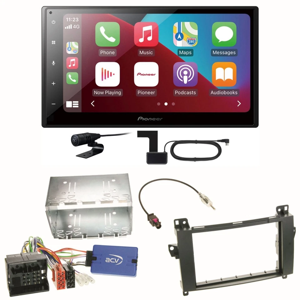 Pioneer SPH-DA160DAB Android Auto CarPlay Einbauset für Mercedes Vito W447 - Bild 1 von 1