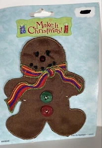 Make It Christmas Lebkuchen Aufbügeln Applikation - Bild 1 von 2