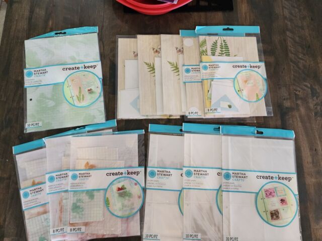 Martha Stewart 12x12 Flourish Crafting Paper 24 Acid Free Sheets -  Scrapbook