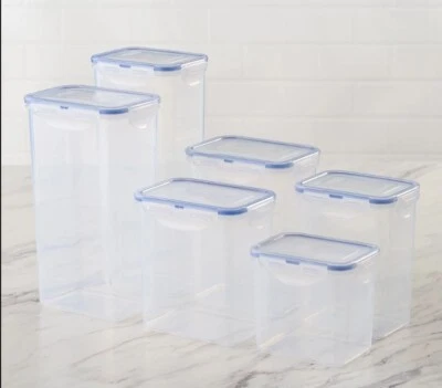 LOCK & LOCK LocknLock 6-Piece Pantry Storage Set,Tall Slender Containers K90456