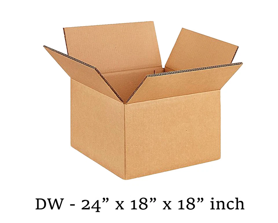 MOVING BOX DOUBLE Wall 24x18x18" in Cardboard Box NEW Removal Packing Shipping - Image 1 of 1