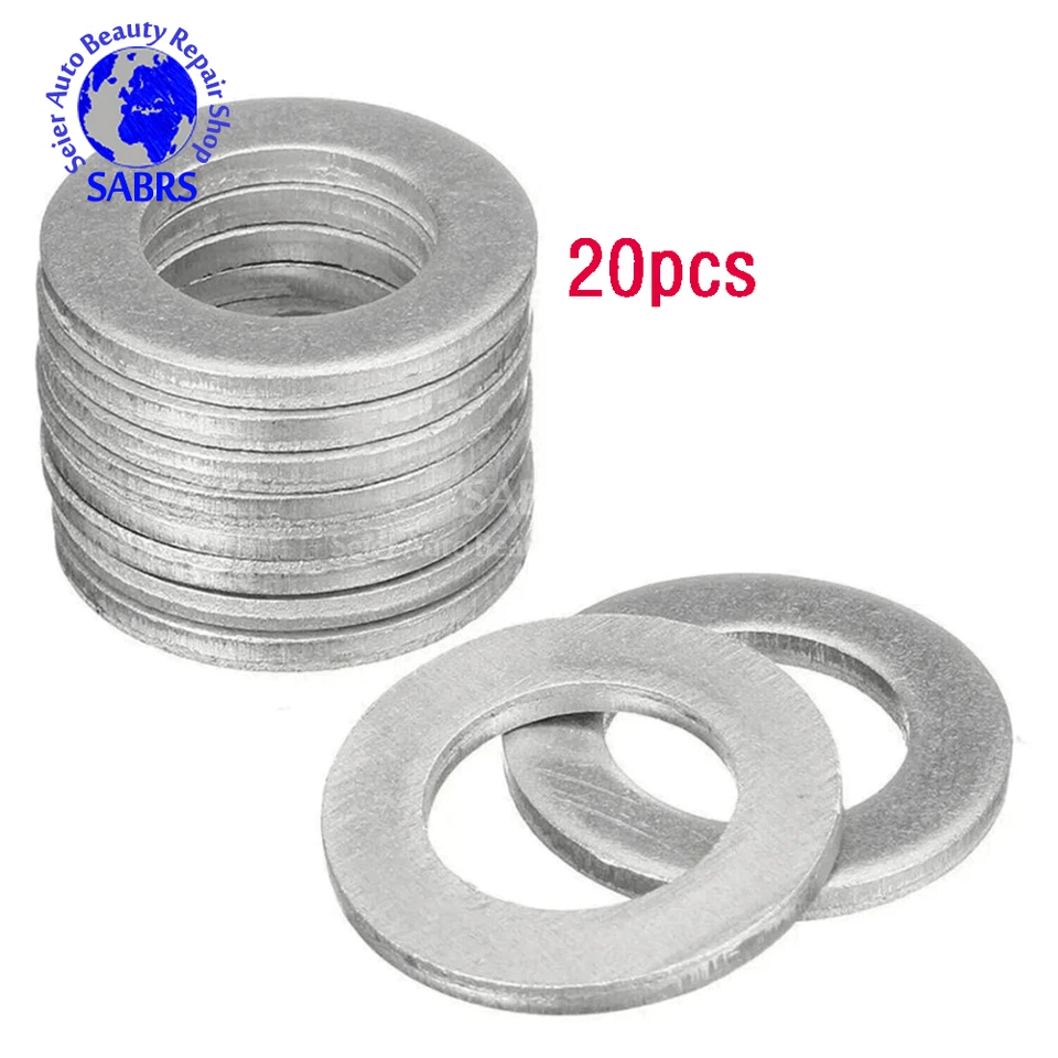 20PCS Oil Drain Plug Crush Washer Gasket 94109-14000 For HONDA CIVIC CR-V ACURA - Image 1 of 3