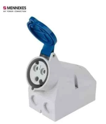 3 x Mennekes 32A 2P+E 230V Wall Mounted Socket IP44 - Image 1 of 4