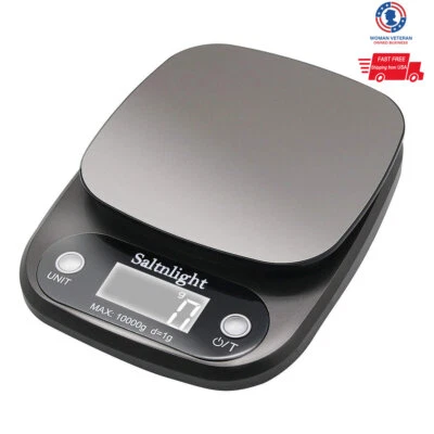 Báscula digital para alimentos de cocina, balance de peso multifunción 22 lb/1 g (0,04 oz) Foto 1 de 4