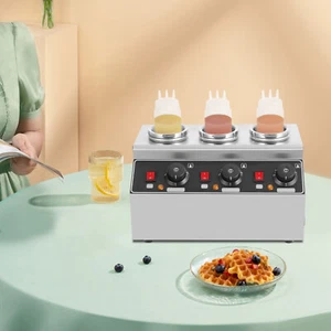 Elektrischer Schokoladen Saucenwärmer Toppings Flaschenwärmer Heißkäsespender 240W - Bild 1 von 18