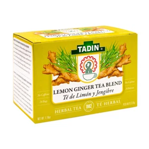 Té de hierbas Tadin limón jengibre. Potenciador energético y ayuda digestiva. 24 bolsas. 0,84 oz - Imagen 1 de 5