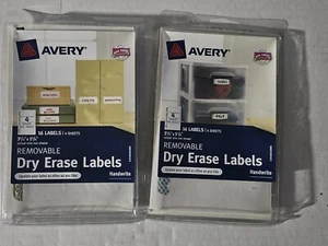 Avery Handwrite Removable Dry Erase Labels 3.5 x 1.25 in Pack of 16 (40163-4) - Picture 1 of 3