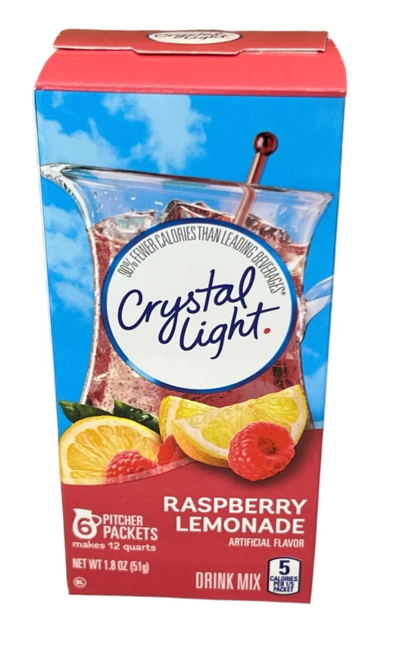 Crystal Light Raspberry Lemonade Drink Mix Pitcher Pack 1.8 oz - Image 1 of 1
