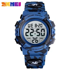 SKMEI Kids Sport Watch Digital Camouflage LED Boys Wristwatch Waterproof 1548 AU - Picture 1 of 16