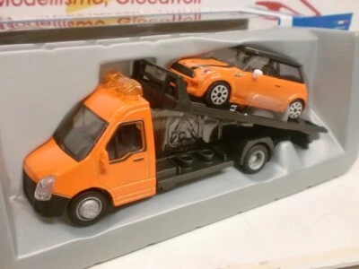 BURAGO 1/43 - CARRO ATTREZZI  - SOCCORSO STRADALE CON MINI COOPER - Immagine 1 di 2