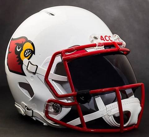 LOUISVILLE CARDINALS NCAA Gameday REPLICA Football Helmet w/ OAKLEY Eye Shield Cover