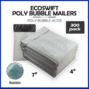300 #0000 4 x6 EcoSwift Poly Bubble Mailers Padded Envelope Shipping Supply Bags - Picture 1 of 6