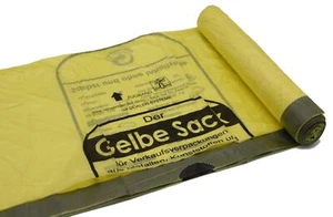 Gelbe Säcke  Gelber Sack Wertstoffsack DSD Müllbeutel Recycling 90l Zugband  - Bild 1 von 4