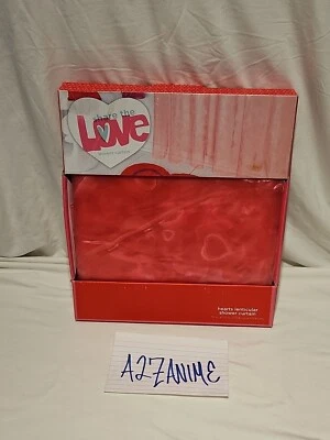 NUEVA Cortina de Ducha Corazón Día de San Valentín de Plástico Foto 1 de 4