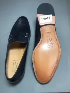 Men's 3D M Lifestyle Blue Leather Loafer Size UK13 US 14-14.5 - Picture 1 of 1