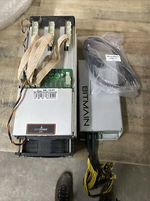 Bitmain Antminer S9i 14TH w/ Bitmain APW7 PSU VNISH FW BTC BCH w Power Cord READ - Image 1 of 4