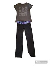 Champion Girl Youth Size 6 Leggings And Tshirt Outfit DuoDry School Clothes 