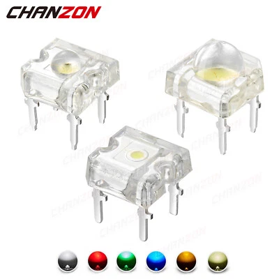 100pcs 3mm 5mm Piranha Superflux Round Flat Top DIP LED Light Emitting Diode F3 - Image 1 of 4