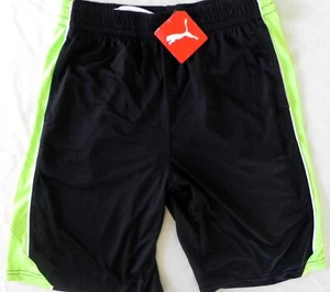 NEW BOYS XL 18/20 NAVY/ACTIVE GREEN PUMA PERFORMANCE BASKETBALL SHORTS P350 - Picture 1 of 1