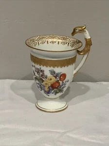 ANTIQUE HELENA WOLFSOHN 1843-78 DRESDEN CHOCOLATE CUP EAGLE HEAD HANDLE GERMANY - Picture 1 of 13
