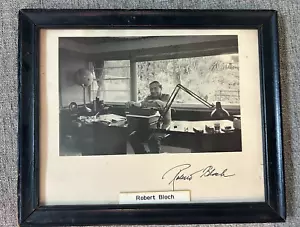Vintage Robert Bloch signiertes automatisch gerahmtes Foto Beckett COA Schriftsteller Psycho Crime Horror - Bild 1 von 3