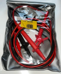 RS PRO QUALITY SILICONE FUSED TEST LEAD KIT 4MM SHROUDED PLUG MADE IN UK   ad1*6 - Picture 1 of 6