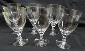 Vasos de té helado de 6 patas de cristal Fostoria Vogue, marcados en la base - Imagen 1 de 6