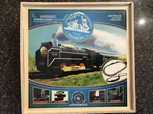  Holiday Train Express 24 Piece Set Wooden Box NeoTrax Mist Action Mindscope  - Picture 1 of 8