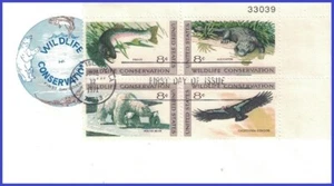 USA3 #1427-30 U/A HOUSE OF FARNAM FDC PB4 Wildelife Conservation - Imagen 1 de 1