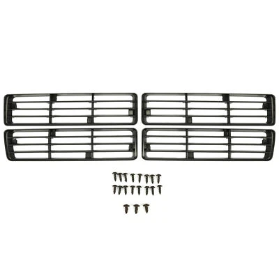 For Dodge D150 D250 W150 91-93 Left & Right Upper & Lower Grille Insert 4PCS - Изображение 1 из 4