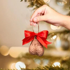Funny Penis Christmas Tree Hanging Ornament 2D Acrylic Pendant Decora HOT - Picture 1 of 8